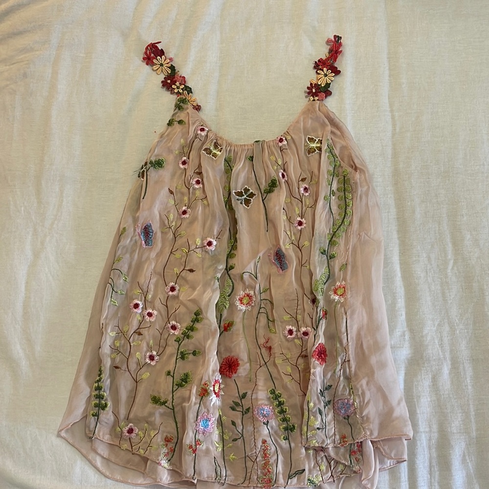 Floral Italy tank top